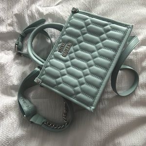 Steve Madden Light Blue quilted crossbody